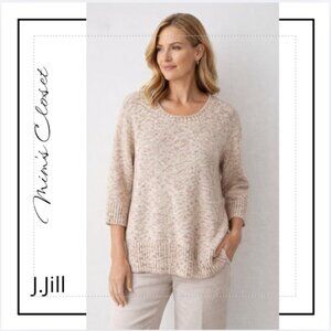 J.JILL Soft-Textures Pullover Heavyweight Sweater- 3/4 Sleeves - XL